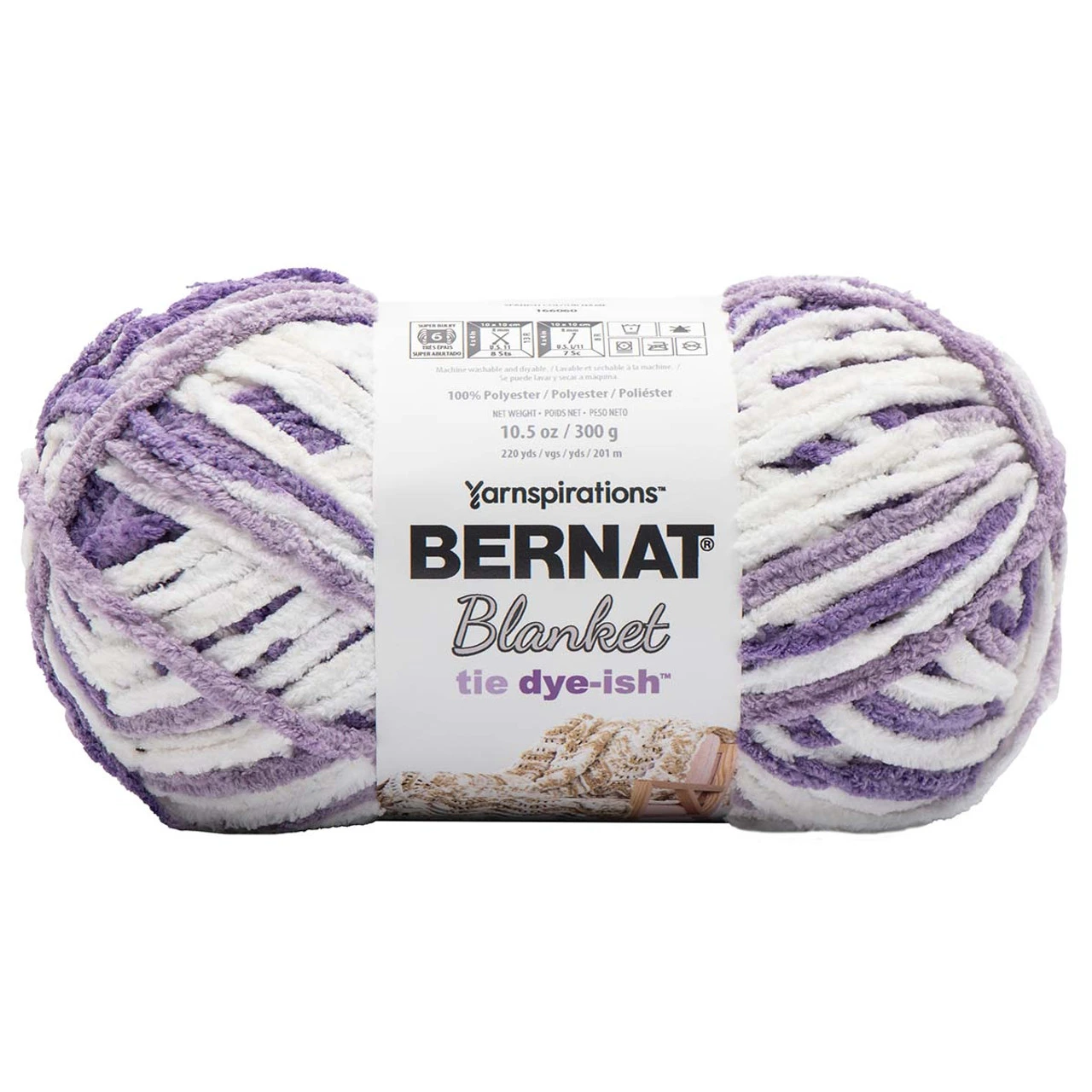 Bernat Blanket Tie Dye-ish Yarn 1 Bernat Blanket Tie Dye-ish Yarn