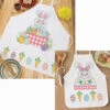 Herrschners Easter Bunny Apron Set Stamped Cross-Stitch