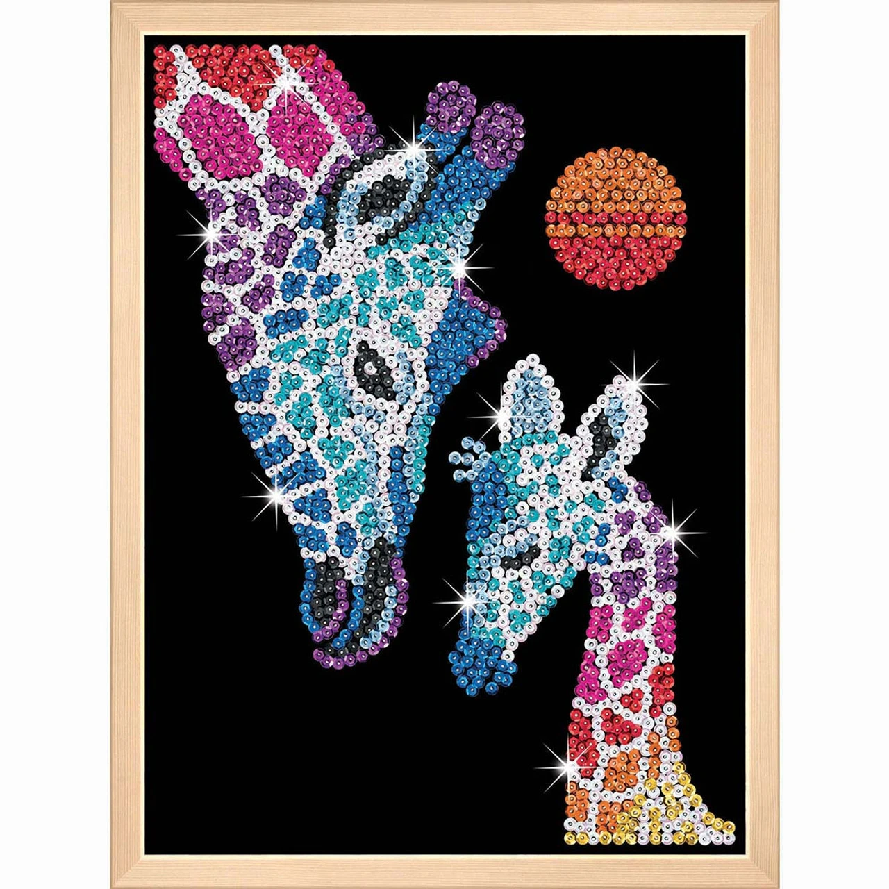 KSG Crafts Giraffe & Calf Sequin Kit 1 KSG Crafts Giraffe & Calf Sequin Kit
