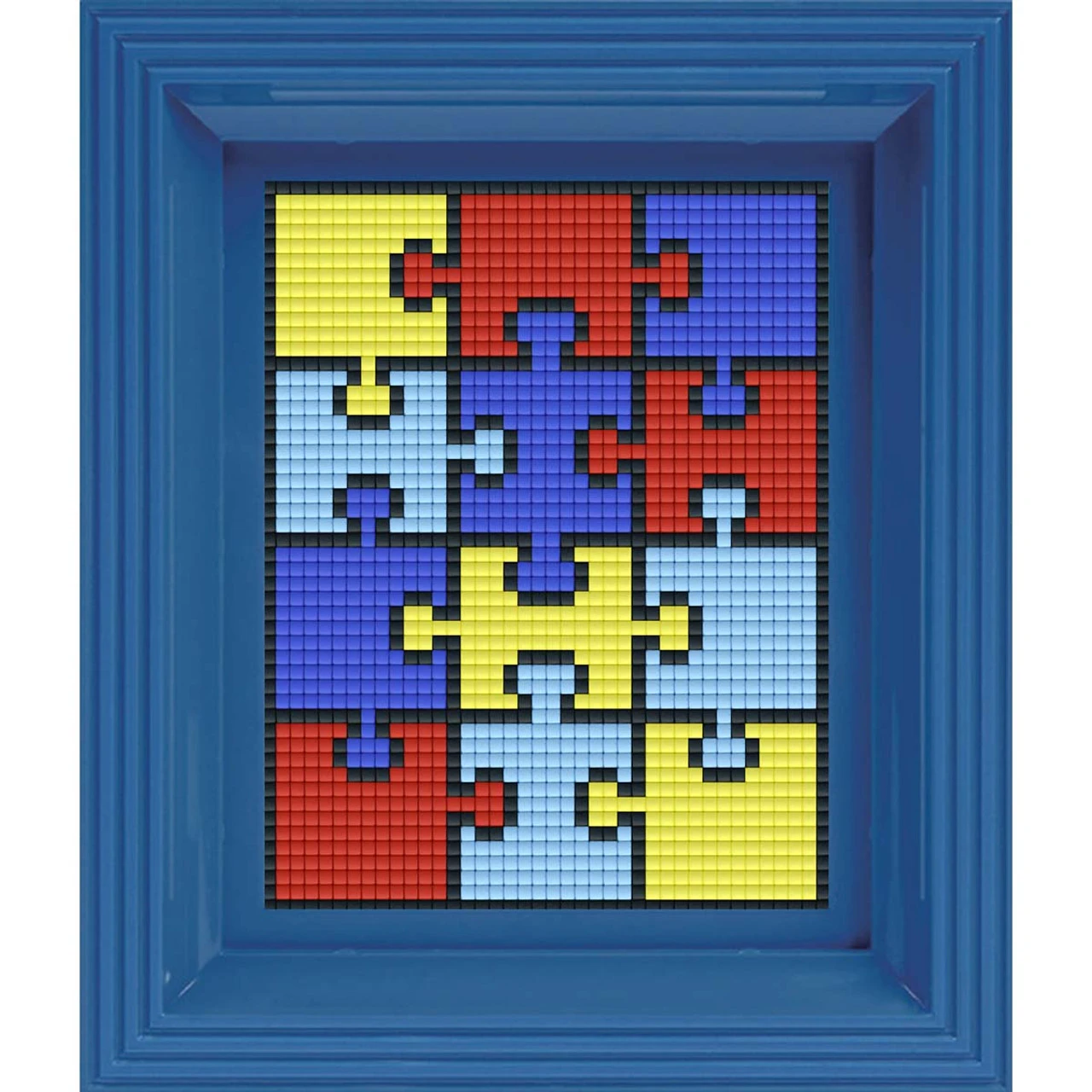 PixelHobby Autism Awareness Puzzle Pieces Mosaic Art Kit 1 PixelHobby Autism Awareness Puzzle Pieces Mosaic Art Kit