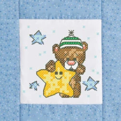 Herrschners Once Upon A Moonbeam Kid's Quilt Blocks Stamped Cross-Stitch -PremierCraft Sales Store 050538 3 49016.1693400946