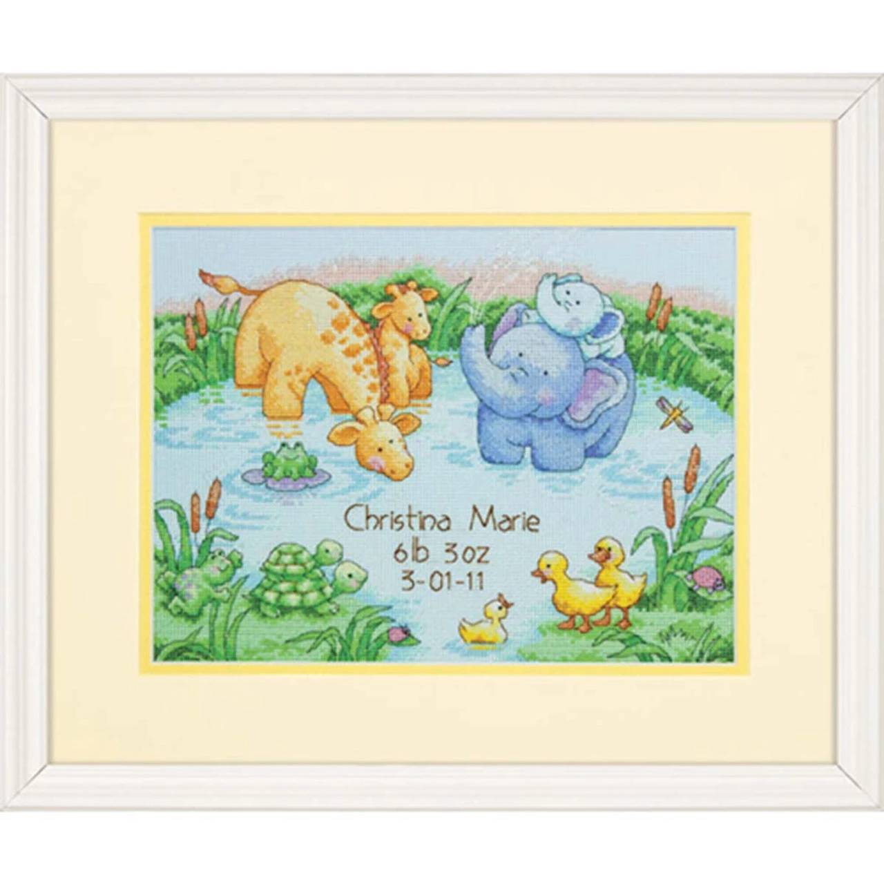 Dimensions Little Pond Birth Record Counted Cross-Stitch Kit 1 Dimensions Little Pond Birth Record Counted Cross-Stitch Kit