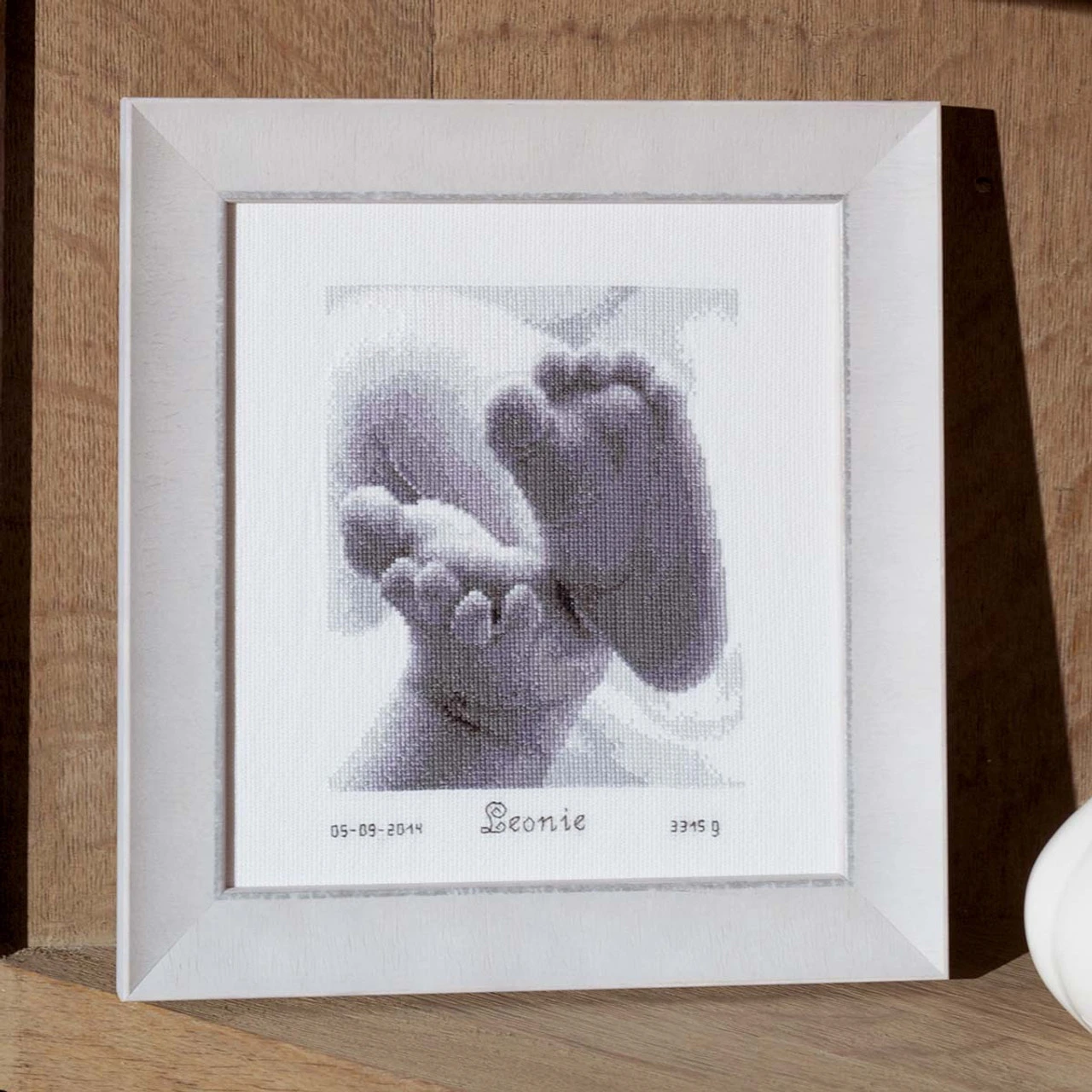 Vervaco Baby Feet Counted Cross-Stitch Kit 1 Vervaco Baby Feet Counted Cross-Stitch Kit