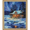 Dimensions Winter Sky Cabin Needlepoint Kit