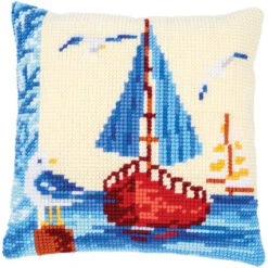 Vervaco Sailboat With Seagulls Needlepoint Kit