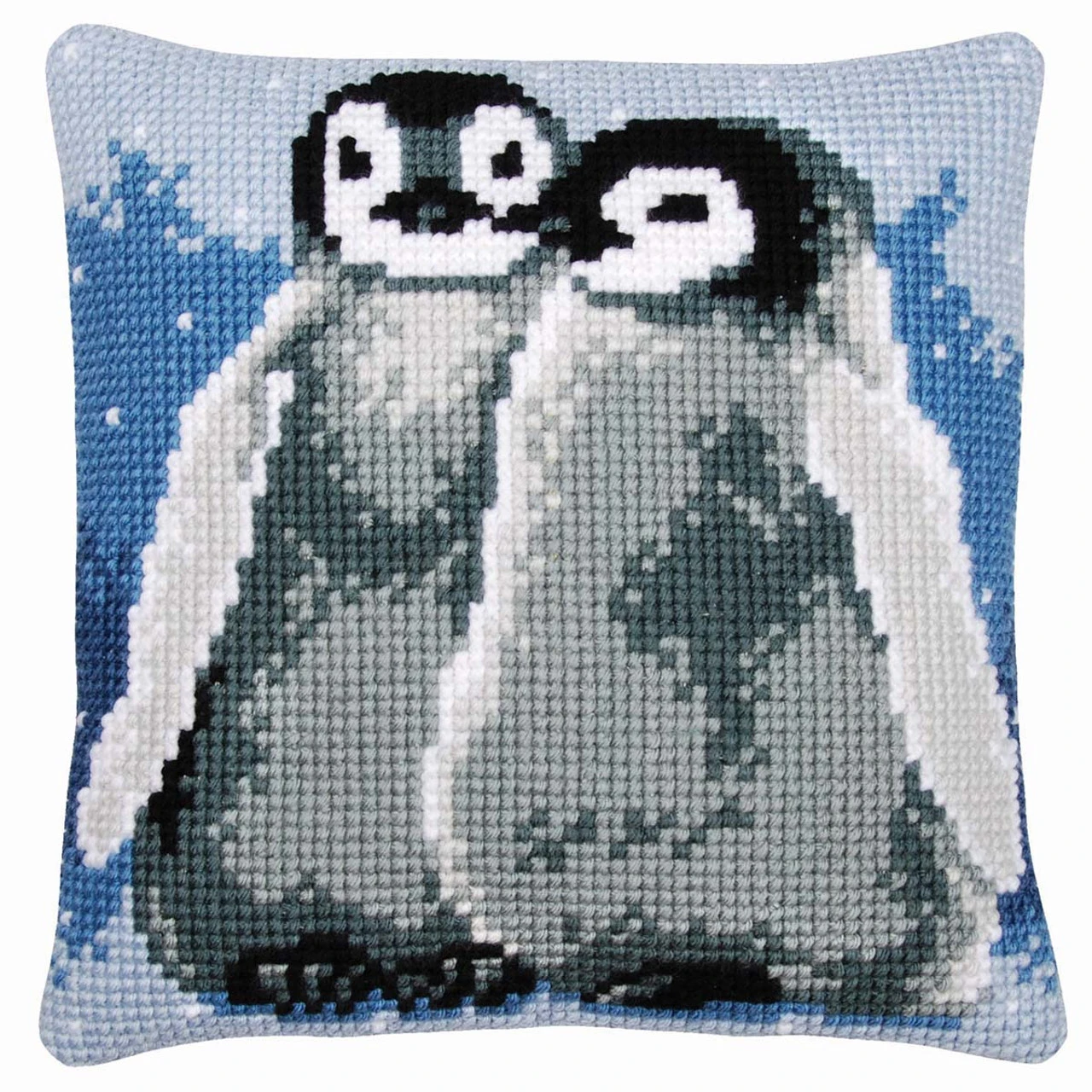 Vervaco Penguins Pillow Cover Needlepoint Kit 1 Vervaco Penguins Pillow Cover Needlepoint Kit