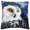 Vervaco Snowy Owl Pillow Cover Needlepoint Kit