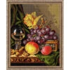 Orchidea Still Life With Wine Needlepoint Canvas