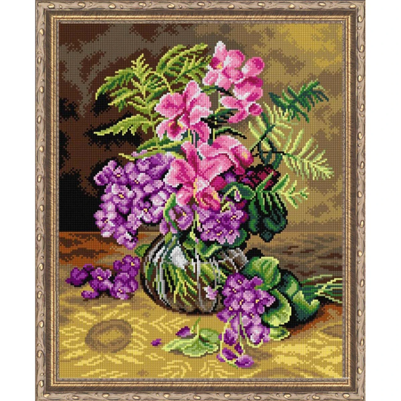 Orchidea Still Life Needlepoint Canvas 1 Orchidea Still Life Needlepoint Canvas