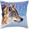 Collection D'Art Winter Animals Pillow Cover Needlepoint Kit