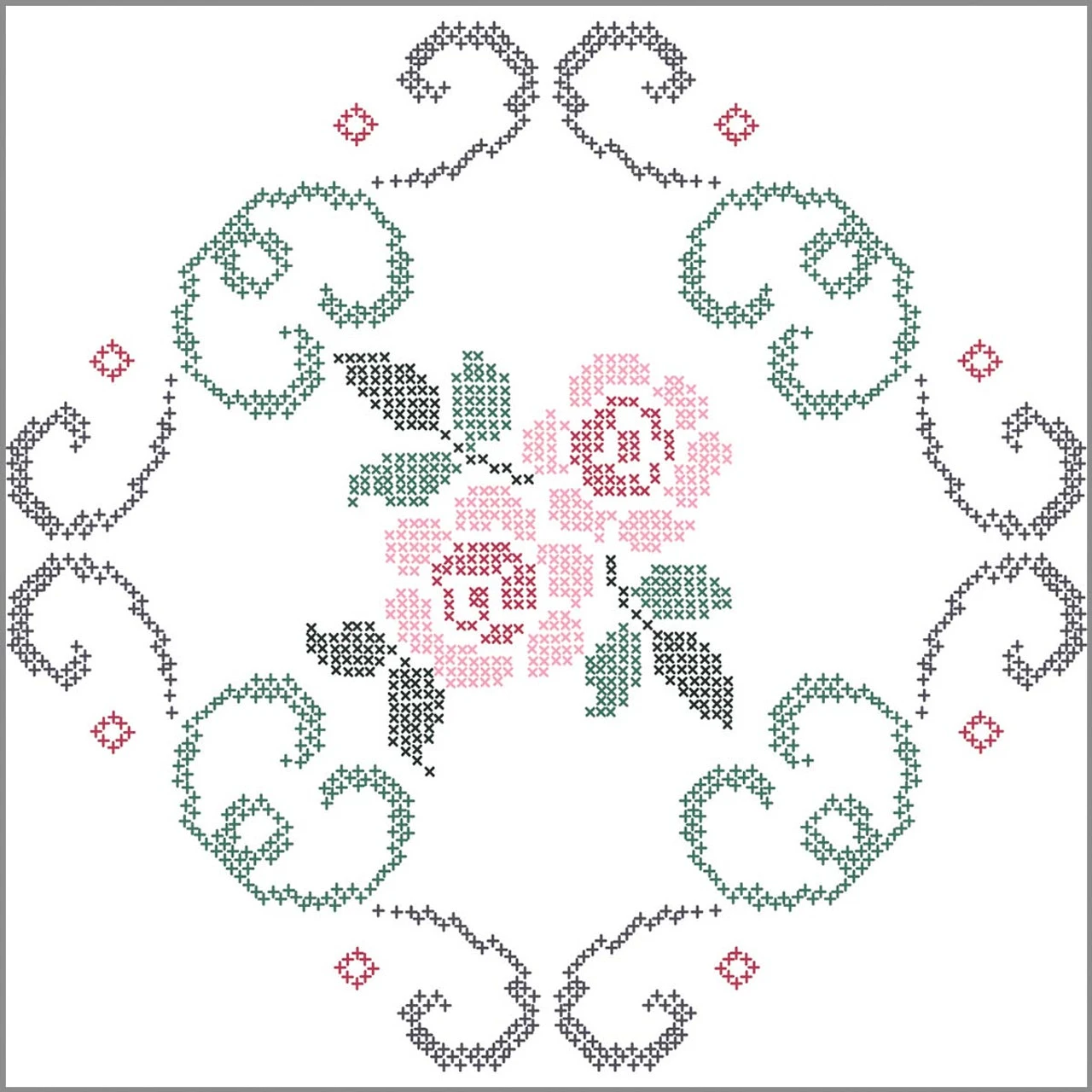 Herrschners Alexandra Quilt Blocks Stamped Cross-Stitch 1 Herrschners Alexandra Quilt Blocks Stamped Cross-Stitch