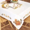 Herrschners Fall Foliage Table Runner & Napkins Stamped Cross-Stitch