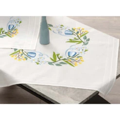 Nob Hill Summer Flowers Topper Stamped Embroidery Kit