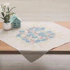Nob Hill Calming Floral Table Topper Stamped Embroidery Kit
