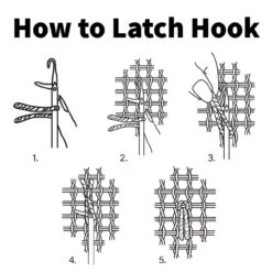 Herrschners 3.75-mesh Gridded Latch Hook Canvas Accessory -PremierCraft Sales Store 131234 5 64075.1693411106