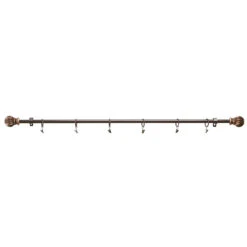 Herrschners Bronze Finial Rod With Clips Hanger