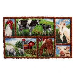 Herrschners Country Farm Montage Latch Hook Kit