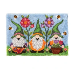 Herrschners Springtime Gnomes Latch Hook Kit