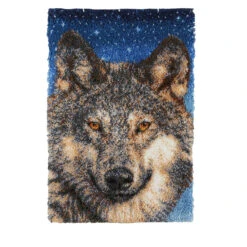 Herrschners Twilight Wolf Latch Hook Kit