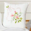 Craftways Pink Blossoms Pillow Cover Stamped Embroidery Kit
