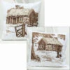 Craftways Log Cabin Pillow Cover Set Stamped Cross-Stitch
