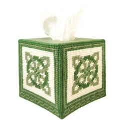 Herrschners Celtic Knot Tissue Box Plastic Canvas Kit