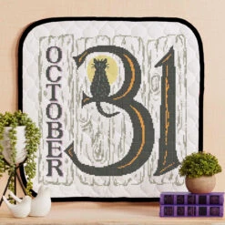 Herrschners October 31st Wall Hanging Stamped Cross-Stitch Kit