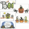 Herrschners Haunted Halloween Pillowcase Set Stamped Cross-Stitch