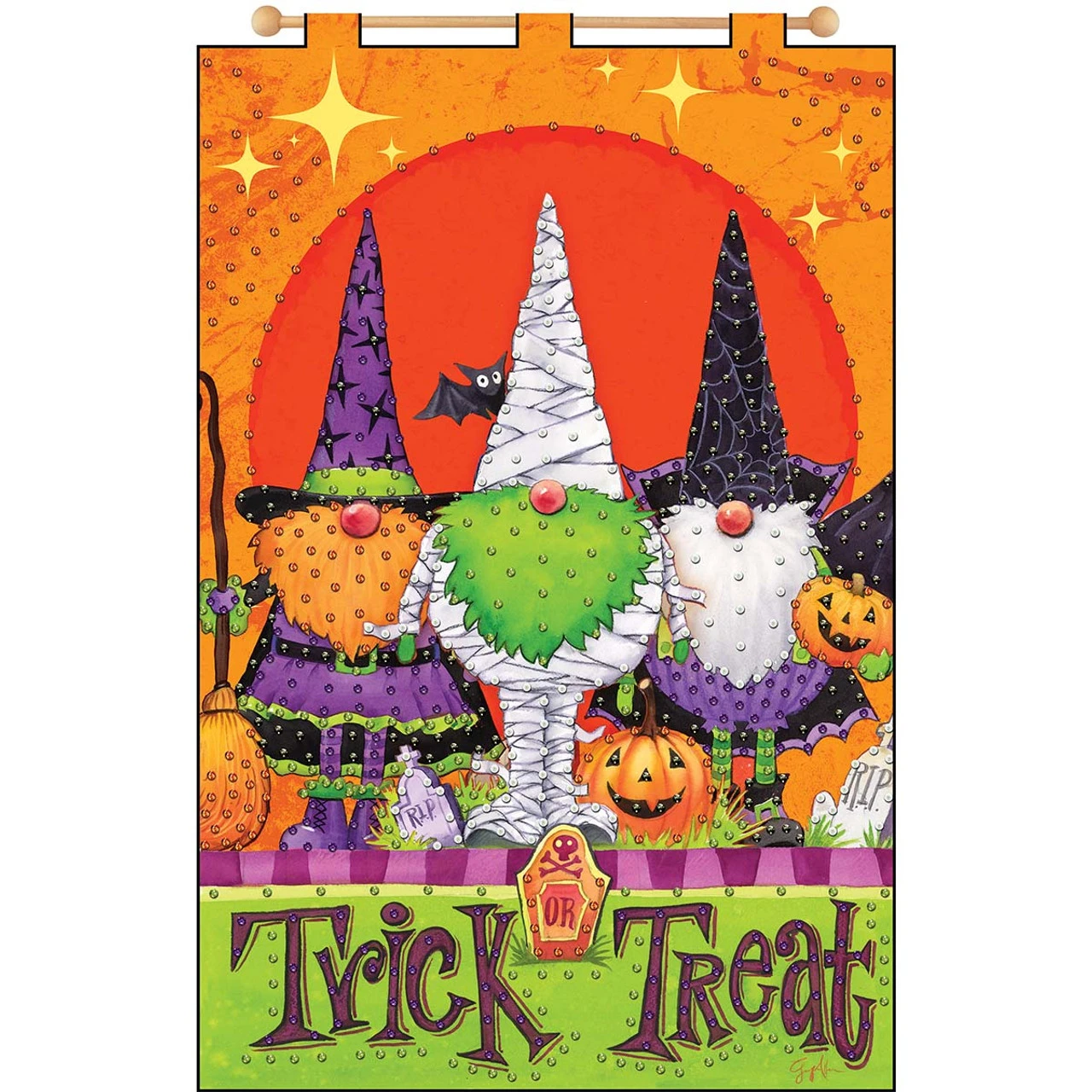 Design Works Trick Or Treat Gnome Felt & Sequin Kit 1 Design Works Trick Or Treat Gnome Felt & Sequin Kit