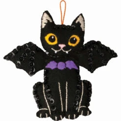Bucilla Halloween Cats Felt & Sequin Kit -PremierCraft Sales Store 179649 3 47203.1693418410