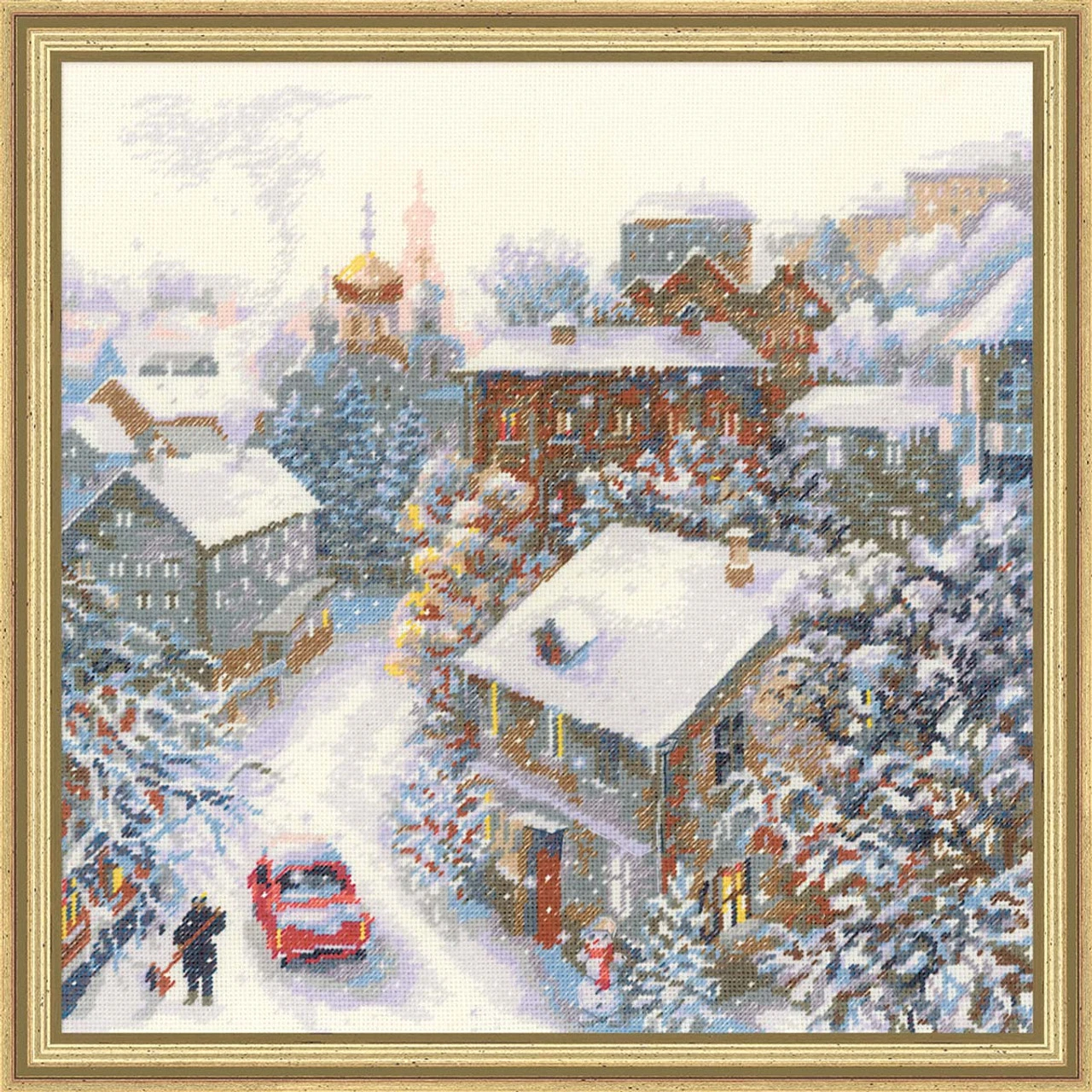 RIOLIS Snowy Winter Counted Cross-Stitch Kit 1 RIOLIS Snowy Winter Counted Cross-Stitch Kit