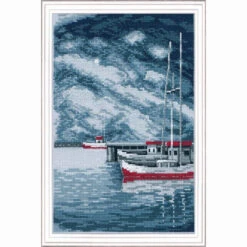 Permin Pier & Boats Counted Cross-Stitch Kit