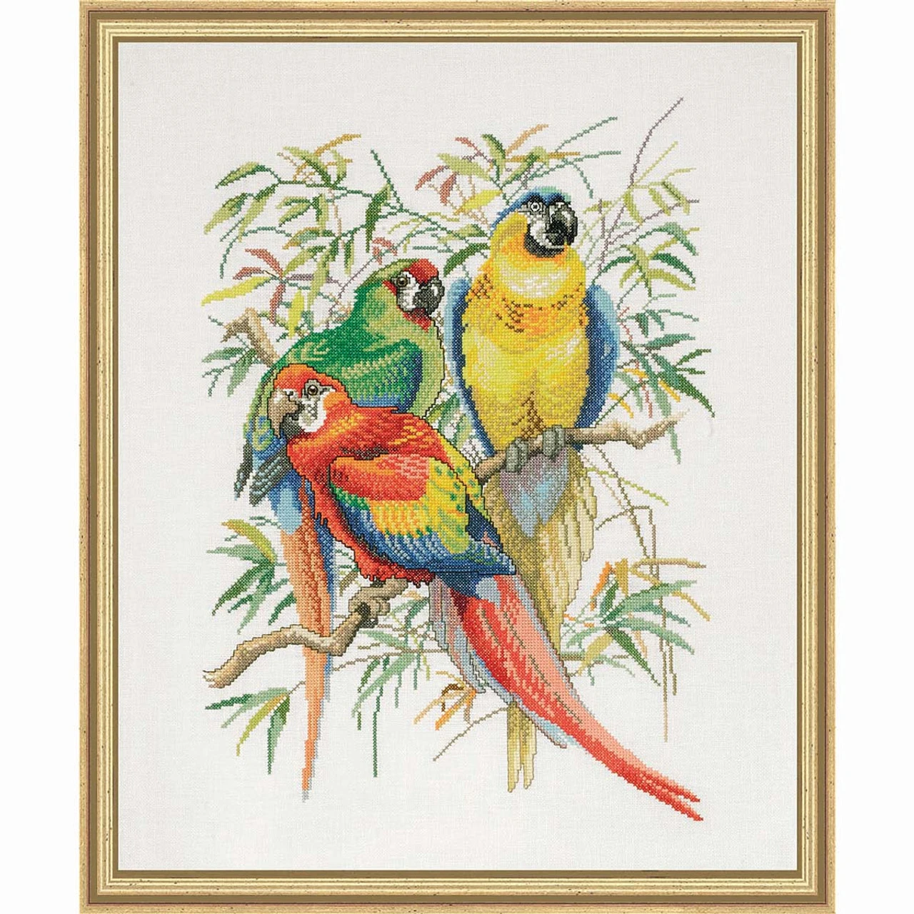 Eva Rosenstand Parrots II Aida Counted Cross-Stitch Kit 1 Eva Rosenstand Parrots II Aida Counted Cross-Stitch Kit