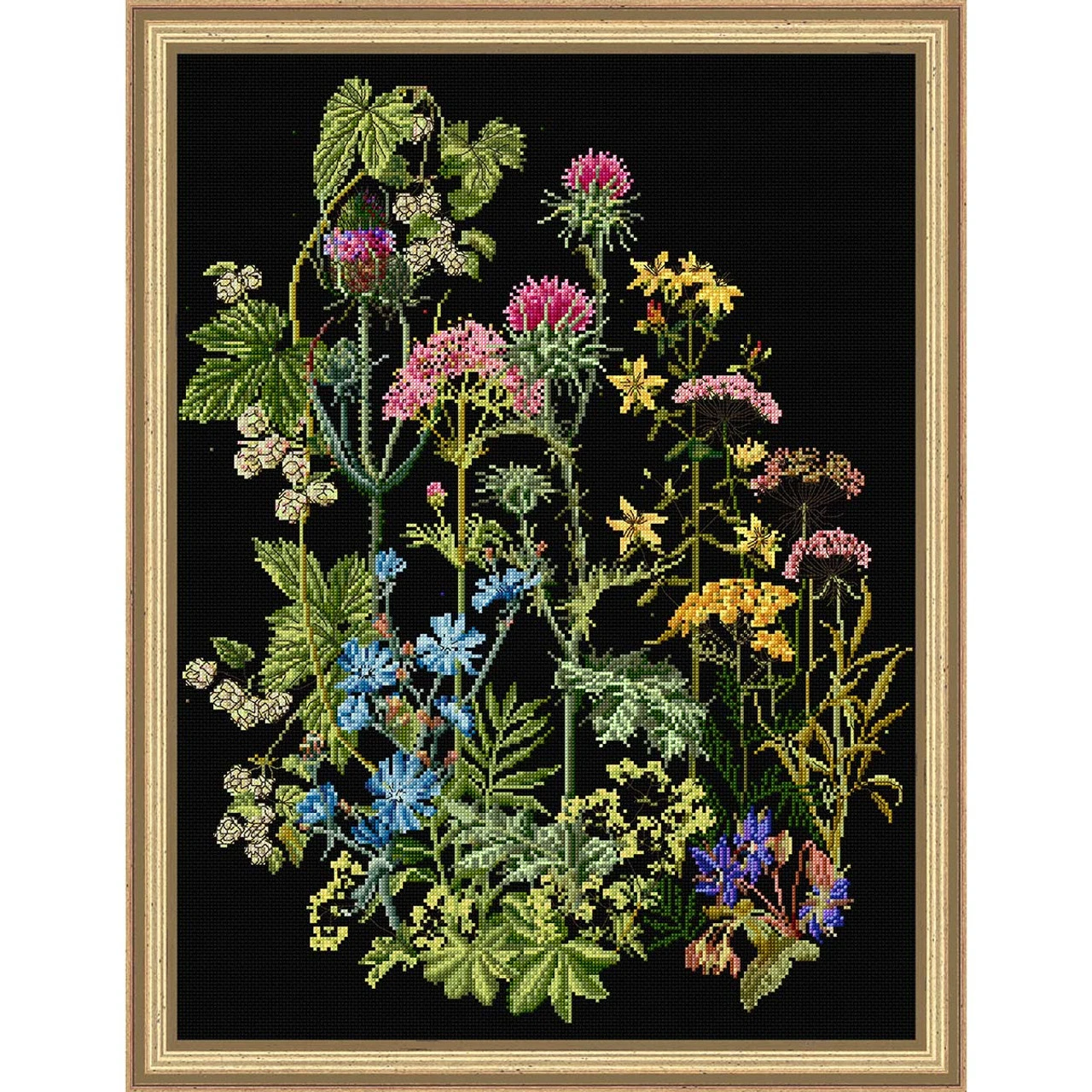 Thea Gouverneur Herb Panel Counted Cross-Stitch Kit 1 Thea Gouverneur Herb Panel Counted Cross-Stitch Kit