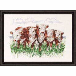 Permin Hereford Cows Counted Cross-Stitch Kit