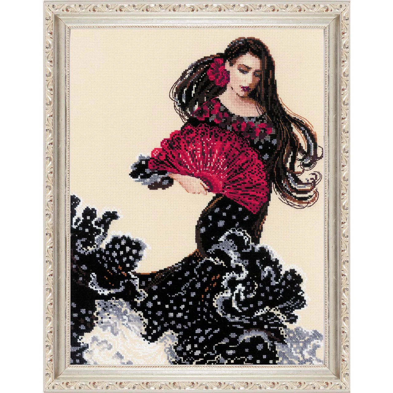 RIOLIS Dancer With A Fan Counted Cross-Stitch Kit 1 RIOLIS Dancer With A Fan Counted Cross-Stitch Kit