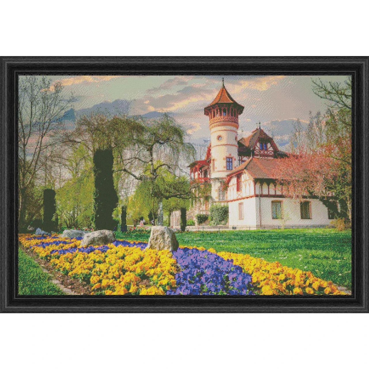 Sunrays Creations Needlearts German Castle & Gardens Counted Cross-Stitch Chart 1 Sunrays Creations Needlearts German Castle & Gardens Counted Cross-Stitch Chart