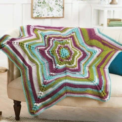 Herrschners Ravishing Round Ripple Crochet Afghan Kit