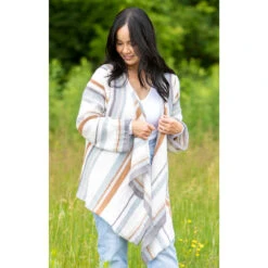 Herrschners Neutral Drapey Cardigan Knit Kit