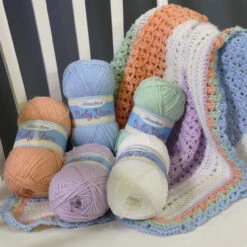 Herrschners Lollipops Baby Blanket Crochet Kit -PremierCraft Sales Store 244256 4 51075.1693432177