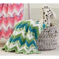 Herrschners Lily Pond Baby Blanket Crochet Kit