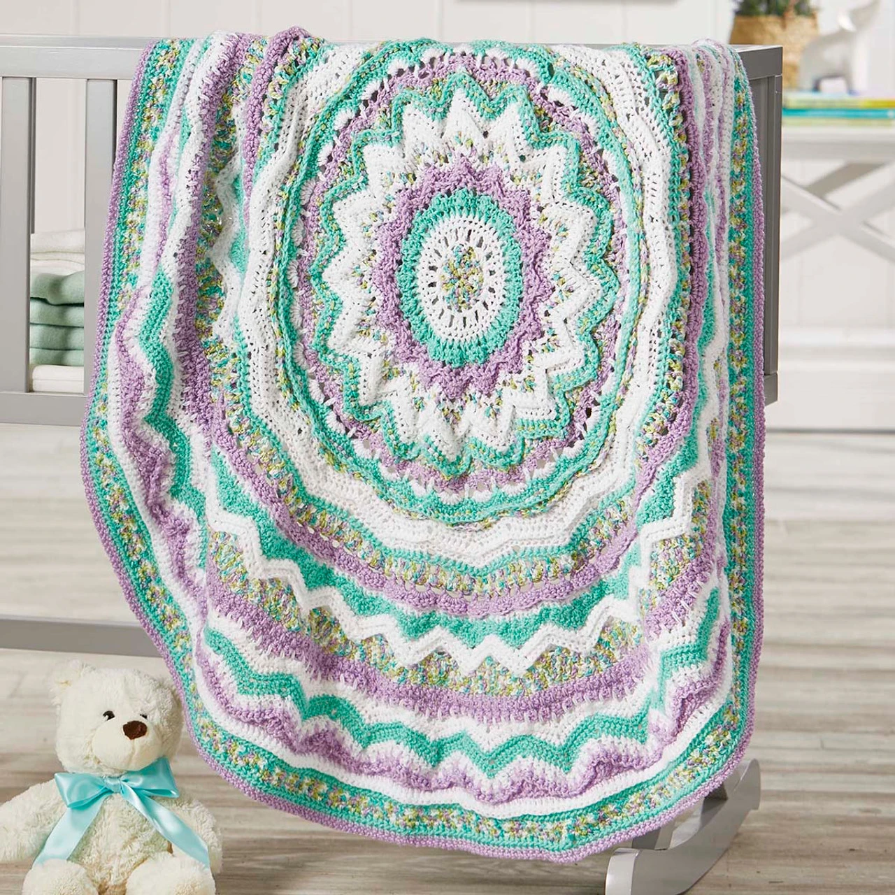 Herrschners Bewildered Baby Blanket Crochet Kit 1 Herrschners Bewildered Baby Blanket Crochet Kit