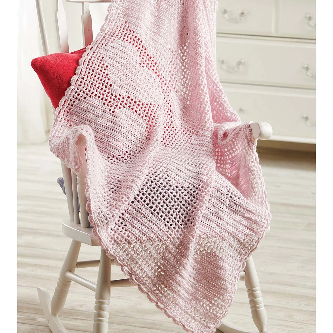 Herrschners Sweetheart Baby Blanket Crochet Kit 1 Herrschners Sweetheart Baby Blanket Crochet Kit