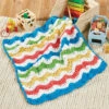 Herrschners Rainbow Waves Blanket Crochet Kit