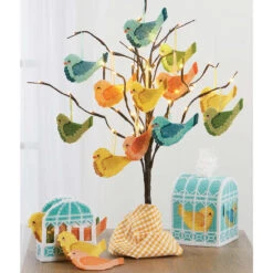 Herrschners Colorful Birds & Birdcage Set Plastic Canvas