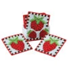 Herrschners Strawberry Patch Coasters Plastic Canvas Kit