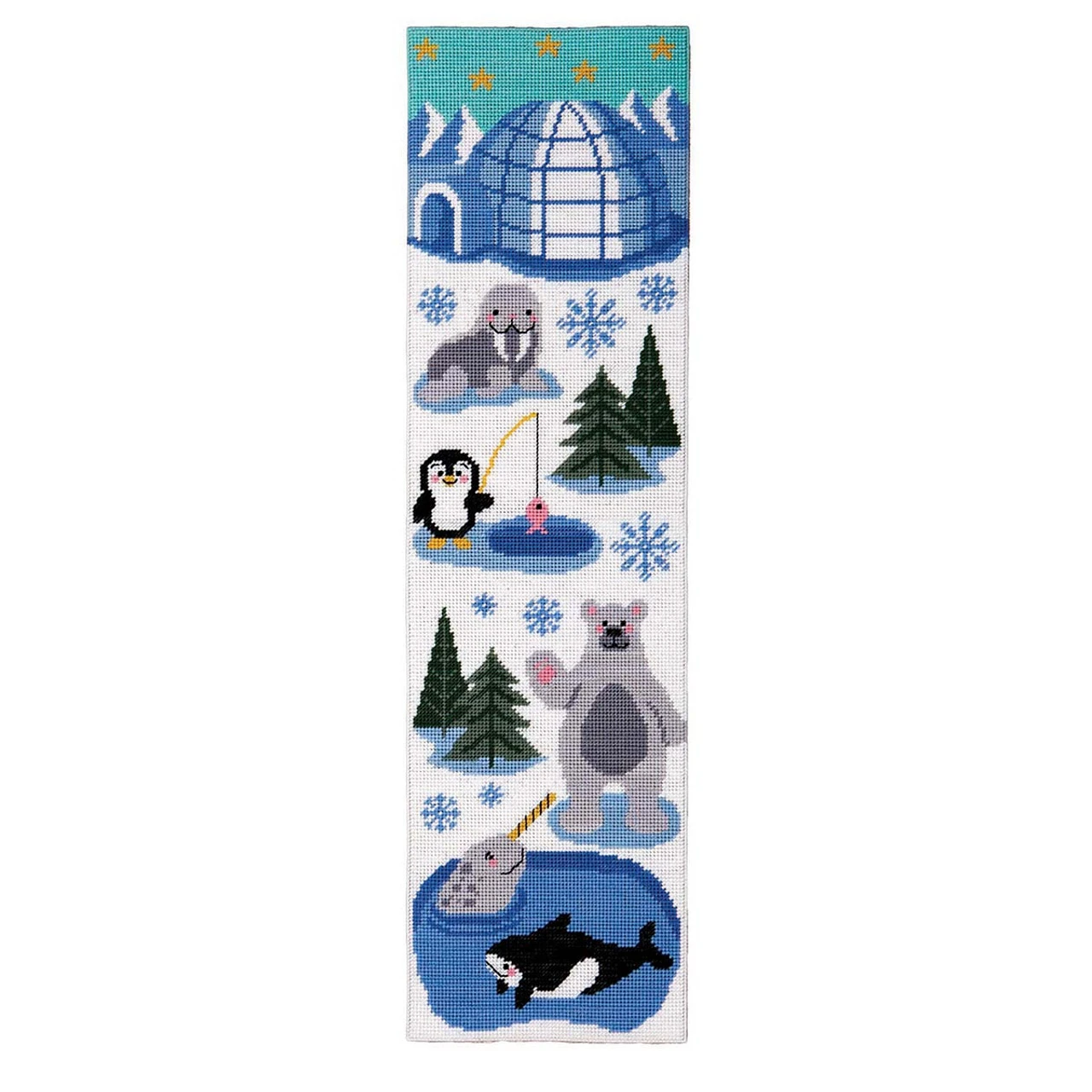 Herrschners Arctic Animals Wall Hanging Plastic Canvas Kit 1 Herrschners Arctic Animals Wall Hanging Plastic Canvas Kit