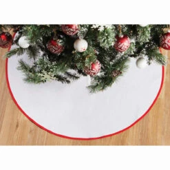 Herrschners White Tree Skirt Fabric Blank