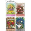 Design Works Seasonal Floral Banners & Hanger, Set Of 4 Felt & Sequin Kit