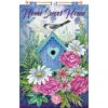 Design Works Blue Floral-April Banner Felt & Sequin Kit